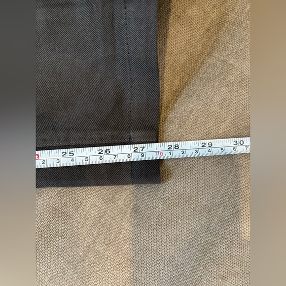 John Varvatos Linen Pants 38 Dark Brown Cotton Twill Chinos Men's Lightweight - Picture 8 of 9